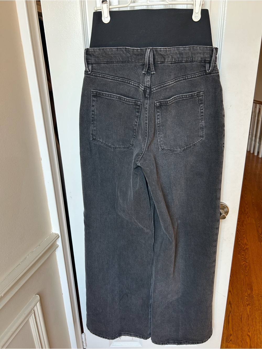 Good American Wide Leg Solution Jeans Black377 - Picture 4 of 15